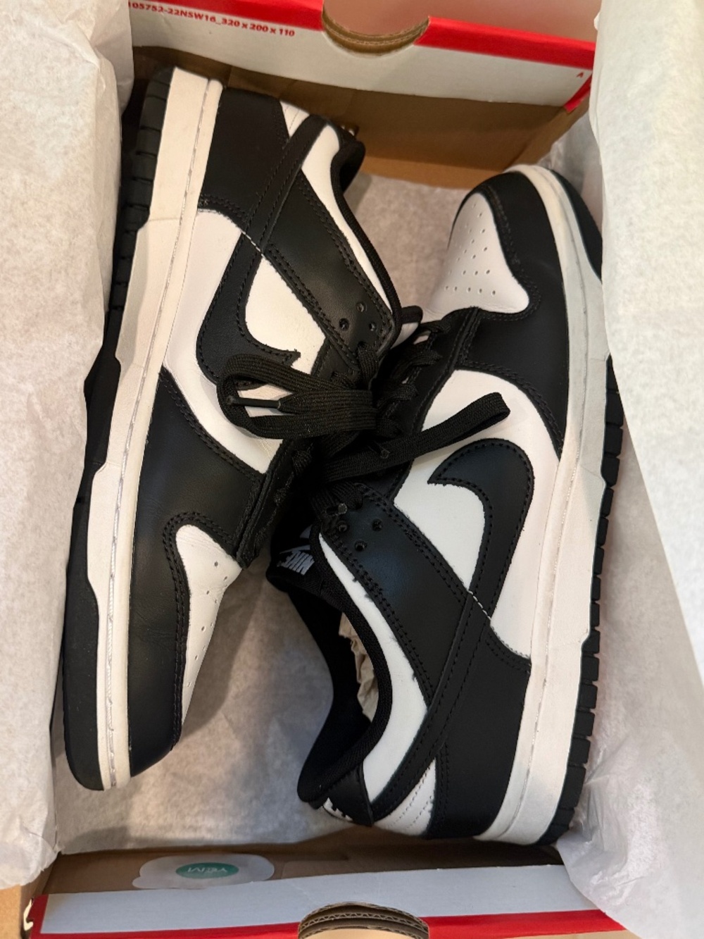 Nike Men's Dunk Low Black and White